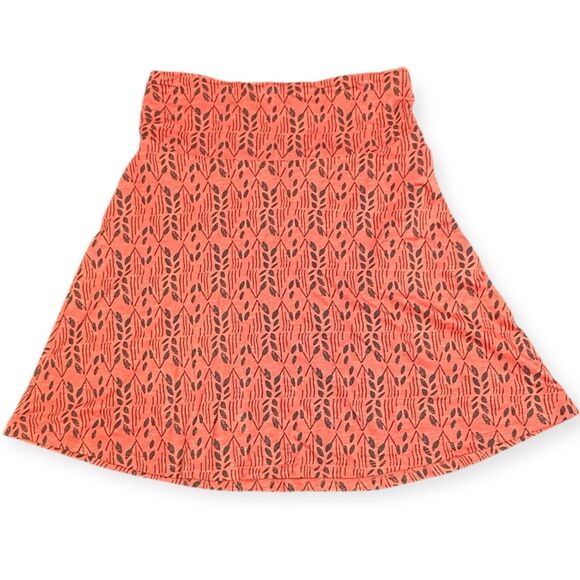 TOAD&CO Women’s Falcon Red Leaf Print Chaka Skirt Size Small - Picture 2 of 5